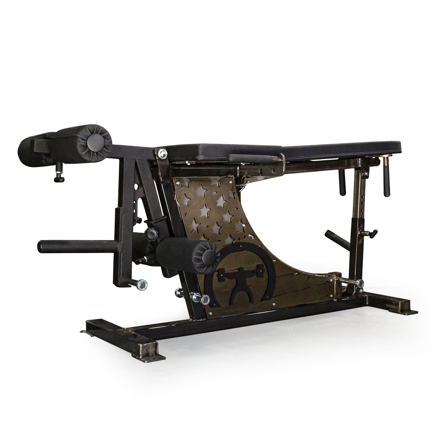 elitefts Signature Leg Ext/Curl - Plate Loaded with Adjustable Main Pad & Logo Panel